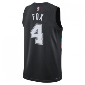 NBA Mænd Trøje San Antonio Spurs De Aaron Fox 2025-26 Nike City Edition Sort Swingman